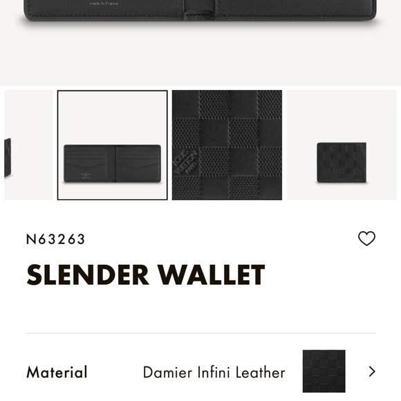 Genuine LOUIS VOITTON slender wallet - Picture 2 of 8
